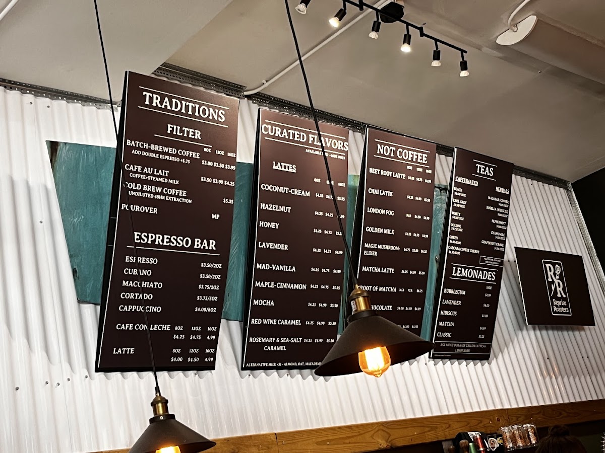 Menu The Avondale Coffee Club-1